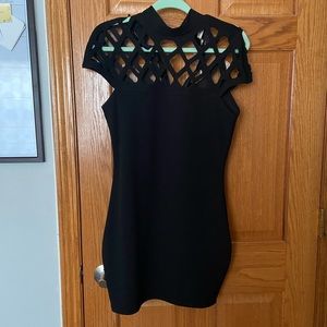 Akira black mini dress body-con size M